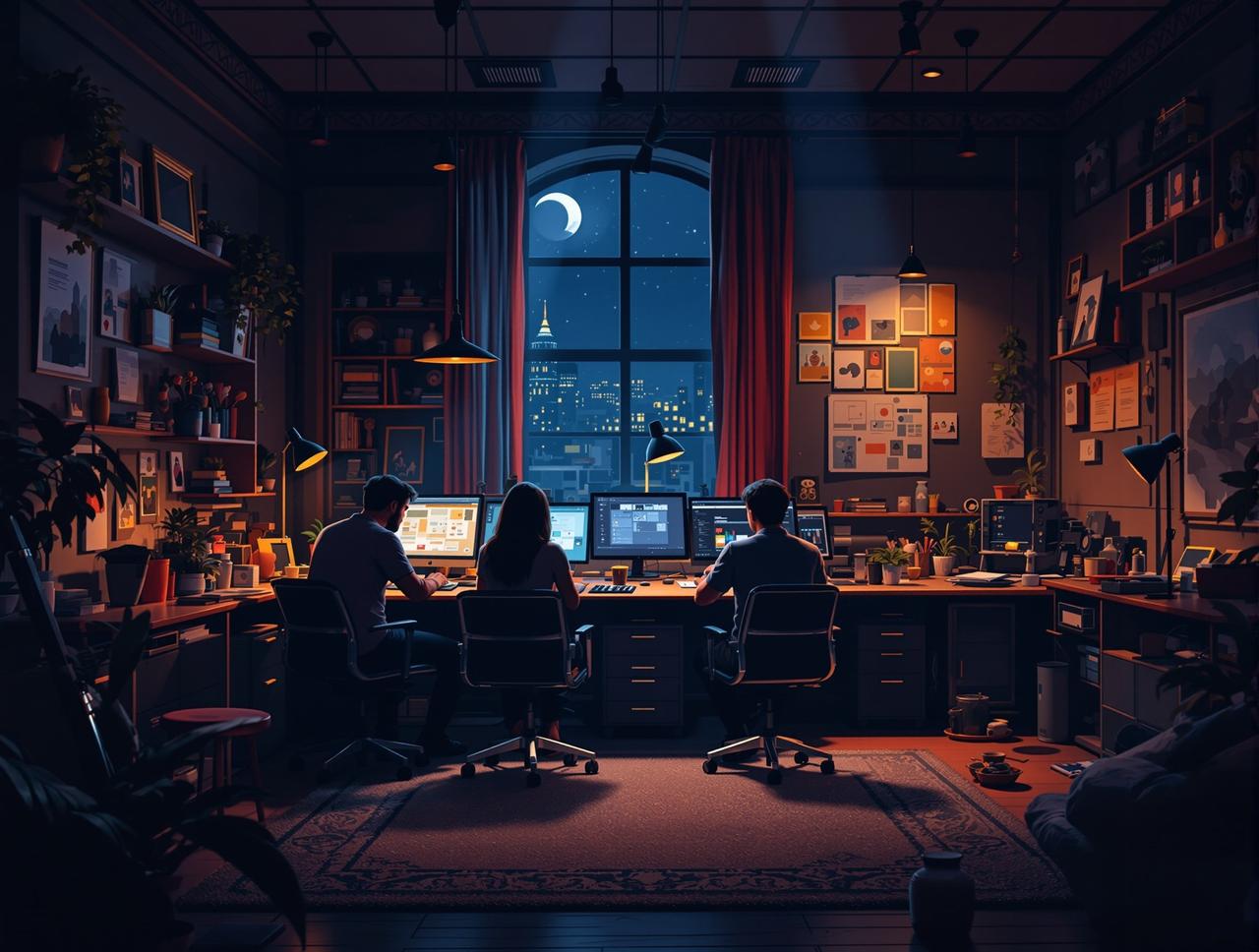 红果漫改品牌故事 - 创作团队的温暖工作室